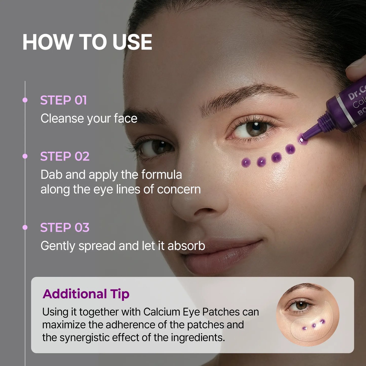 Final 3 Hours: 70%ОFF🔥 [Dr.Coreunveil Official] Calcium Bonding Eye Cream formulated for Sunken Under-Eyes, Sagging Eye Bags, and Fine Lines